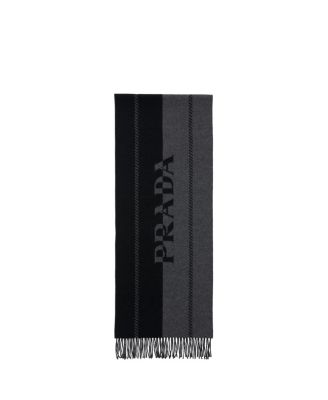  Small Wool Scarf with Jacquard Logo