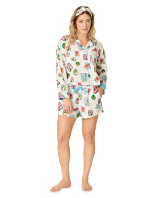 Dog Print Flannel Pajama Set
