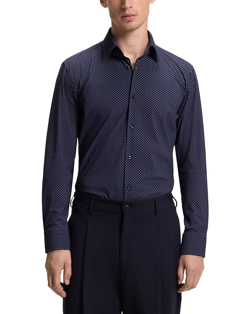 Boss Hank Perfect Neat Slim Fit Dress Shirt