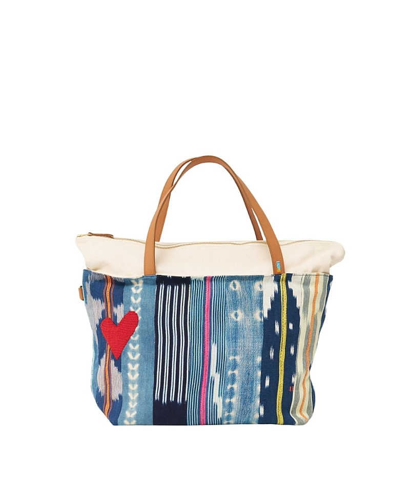 Ubuntu Life Baule with Beaded Heart Adventure Tote