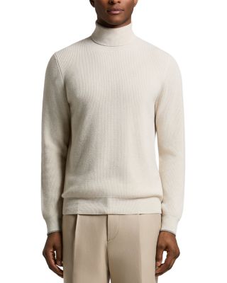 Extra Fine Wool & Cashmere Turtleneck Sweater