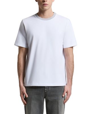 Regular Crewneck Cotton Blend T-Shirt