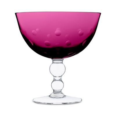 Bubbles Amethyst Footed Cup