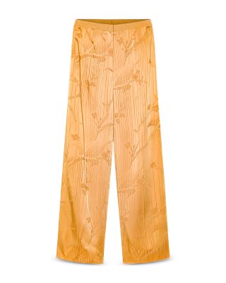 The Lotus Fluid Jacquard High Waist Pants