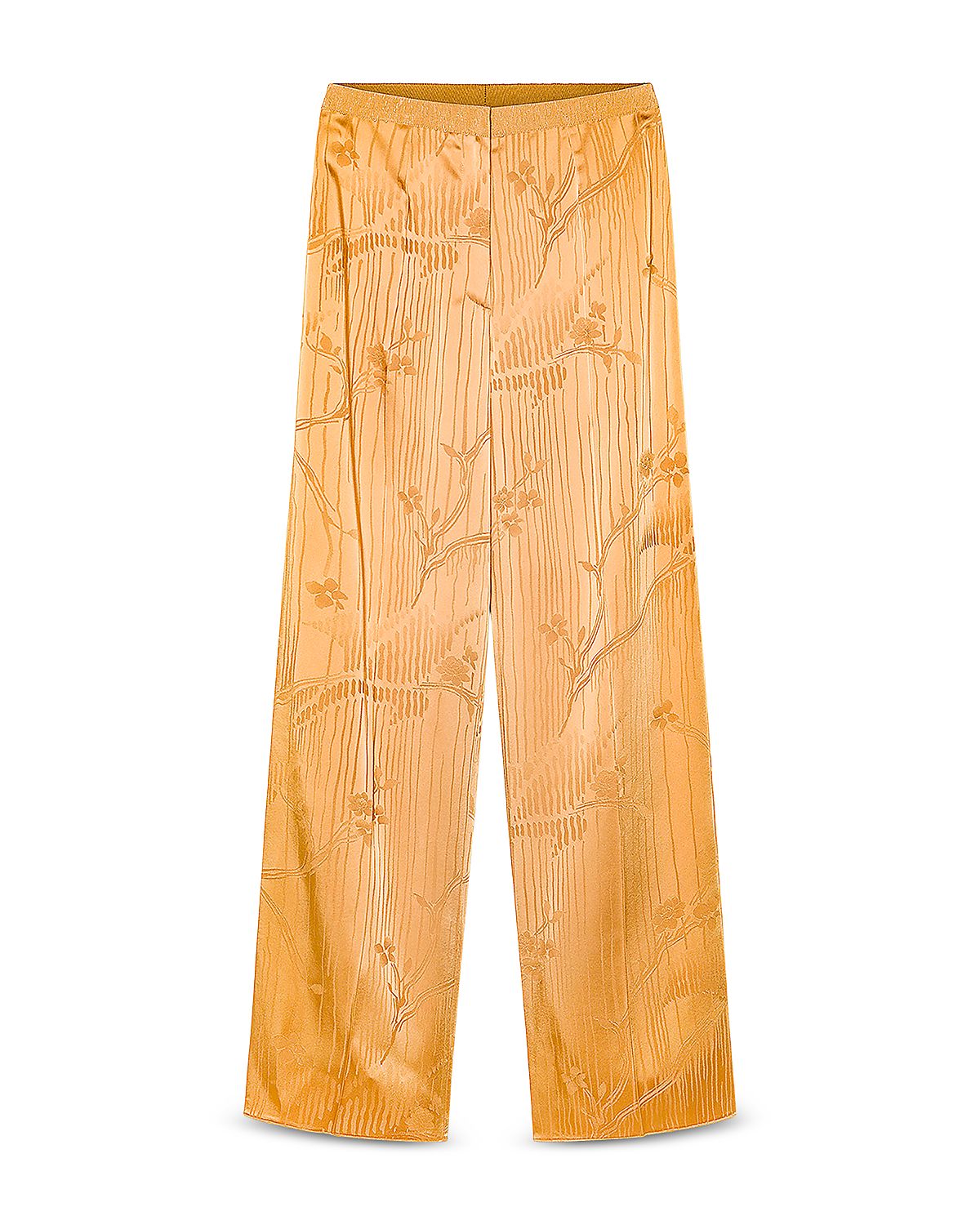 forte_forte The Lotus Fluid Jacquard High Waist Pants