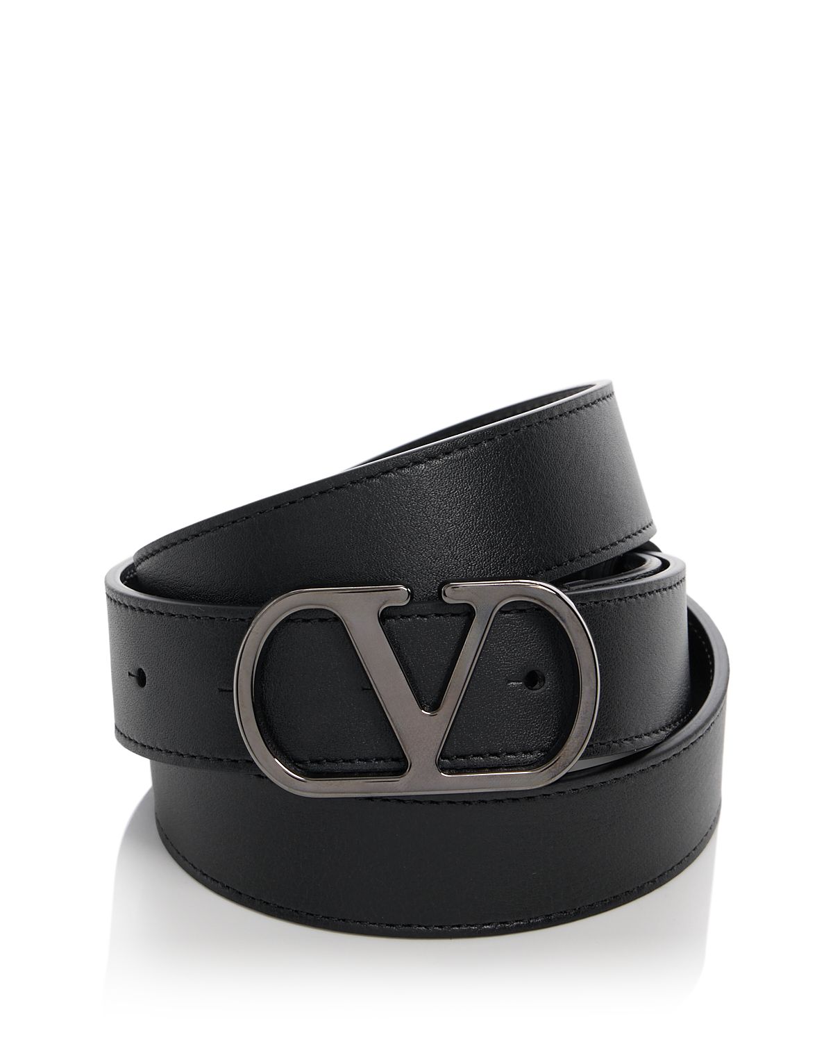 Valentino Garavani Men's VLogo Leather Belt