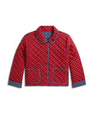 Girls' Floral Quilted Reversible Poplin Jacket - Little Kid, Big Kid