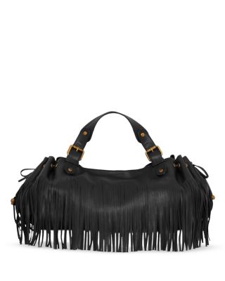 24H Fringes Leather Handbag