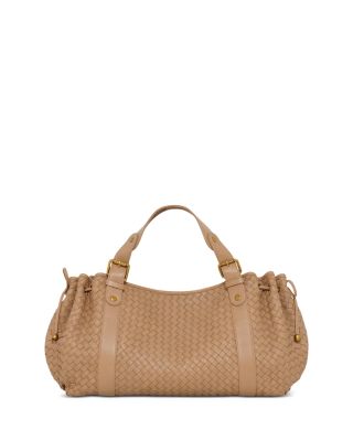 24H Woven Leather Handbag