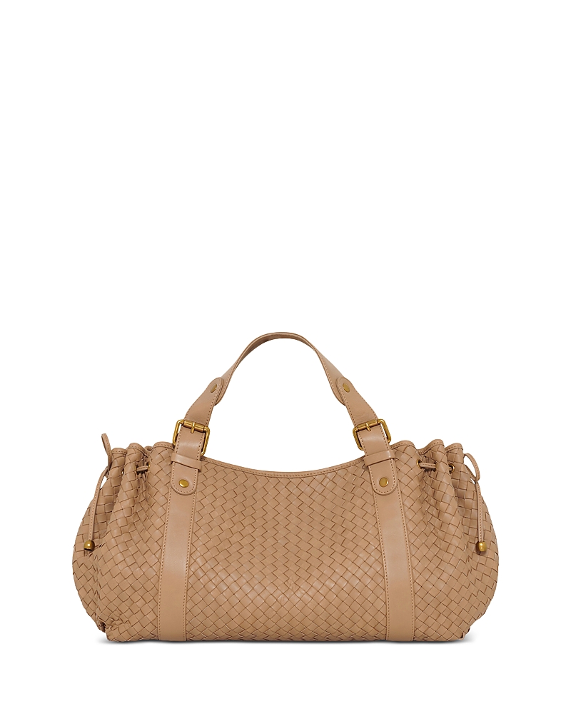 Gerard Darel 24H Woven Leather Handbag
