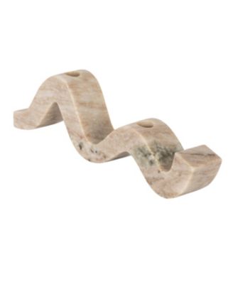  Marble Wave Double Taper Candle Holder