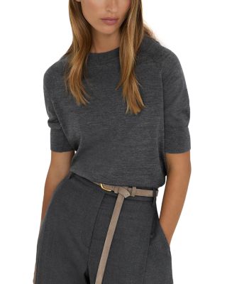 Suzzie Wool Mock Neck Tee