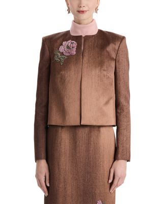 Embellished Satin Jacket