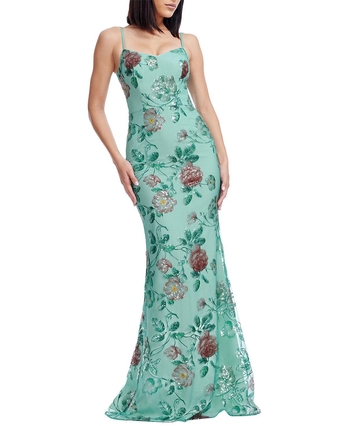 Dress the Population Giovanna Floral Sequin Mermaid Gown