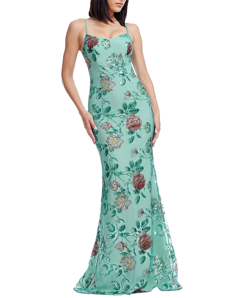 Dress the Population Giovanna Floral Sequin Mermaid Gown
