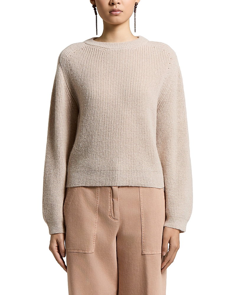 Peserico Crewneck Sweater with Micro Sequins