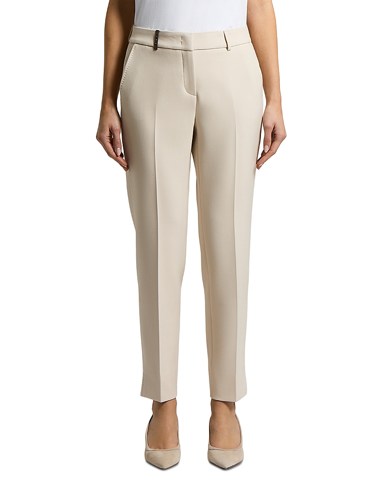 Peserico Bistretch Compact Double Technical Canvas Woman Cigarette Pants