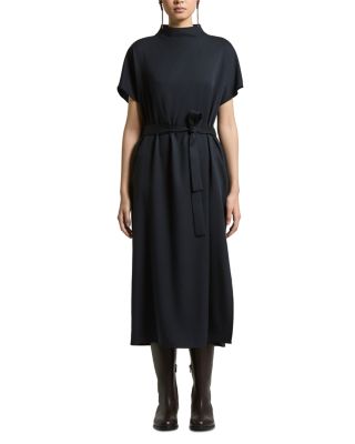 Woman Dress in Peachskin Pure Tencel Flowy Twill
