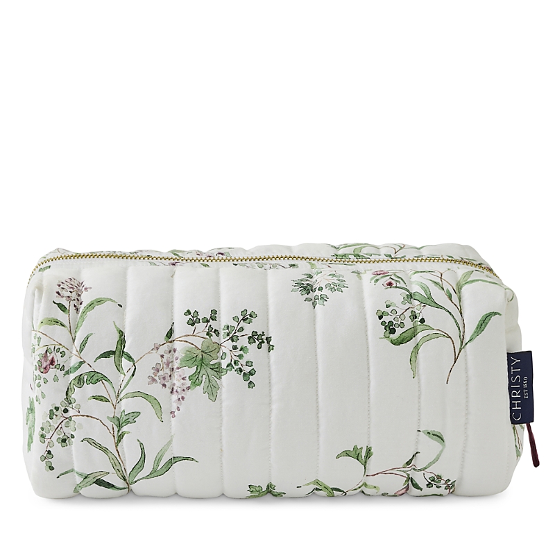 Christy Fig Leaves Quilted Makeup Bag