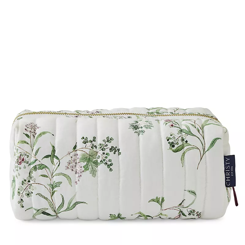 Christy Fig Leaves Quilted Makeup Bag