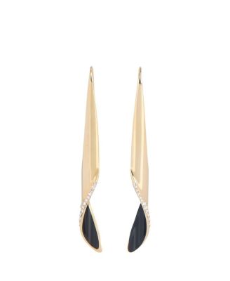 Balmain Organic Twist Earrings in Lacquered Brass