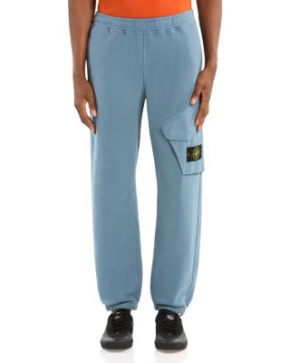 Felpa Loose Fit Solid Cotton Cargo Sweatpants