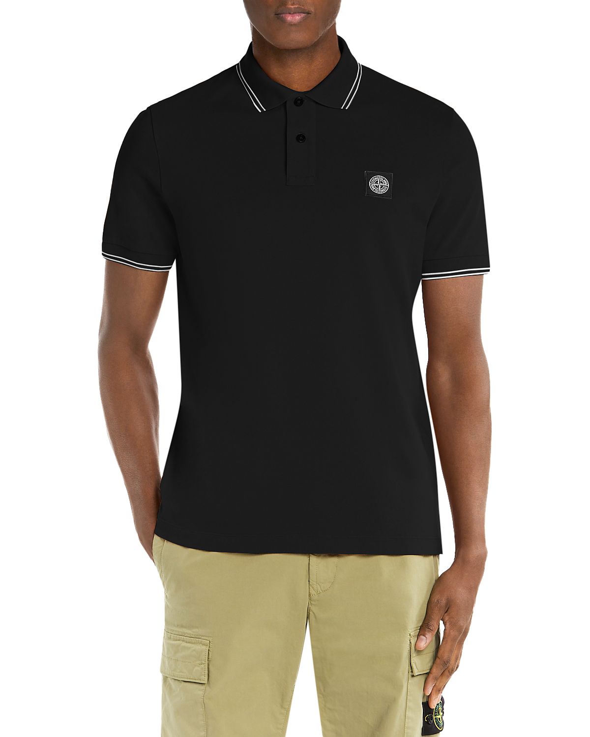 Stone Island Corta Slim Fit Cotton Blend Polo Shirt