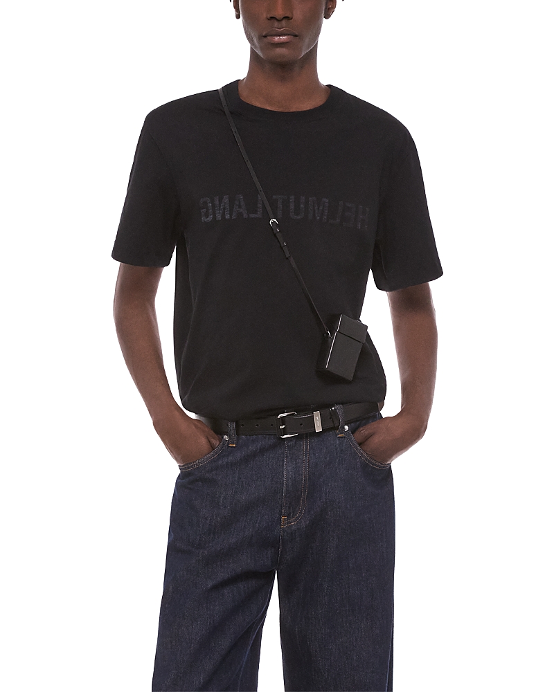Helmut Lang Reverse Logo Cotton Crewneck T-Shirt