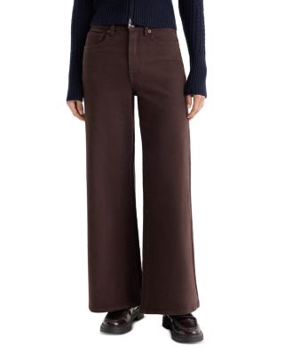 Good Waist Palazzo Ankle Jeans in Espresso