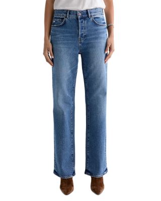Ag Bille High Rise Straight Jeans in Echo