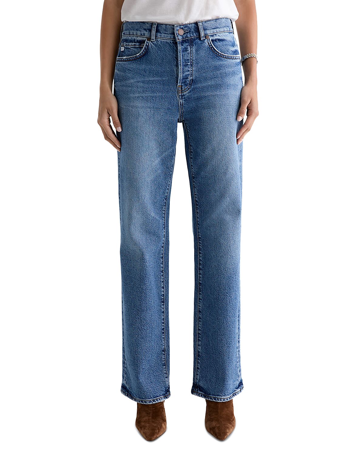 Ag Bille High Rise Straight Jeans