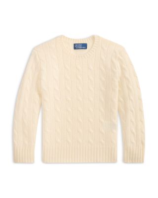 Boys' The Iconic Cable Knit Cashmere Sweater - Little Kid