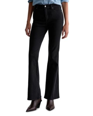 Farrah Mid Rise Bootcut Jeans in Super Black