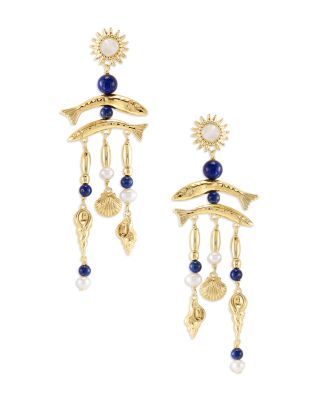 Milos Fish Statement Earrings