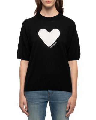 Idaz Cp Heart Jacquard Cashmere Tee