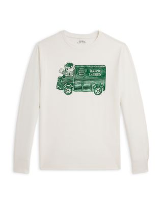 Boys' Ralph's Coffee Polo Bear Long-Sleeve Tee - Little Kid, Big Kid
