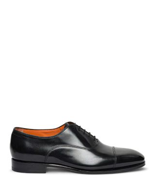 Men's Leather Cap Toe Oxford Dress Shoes
