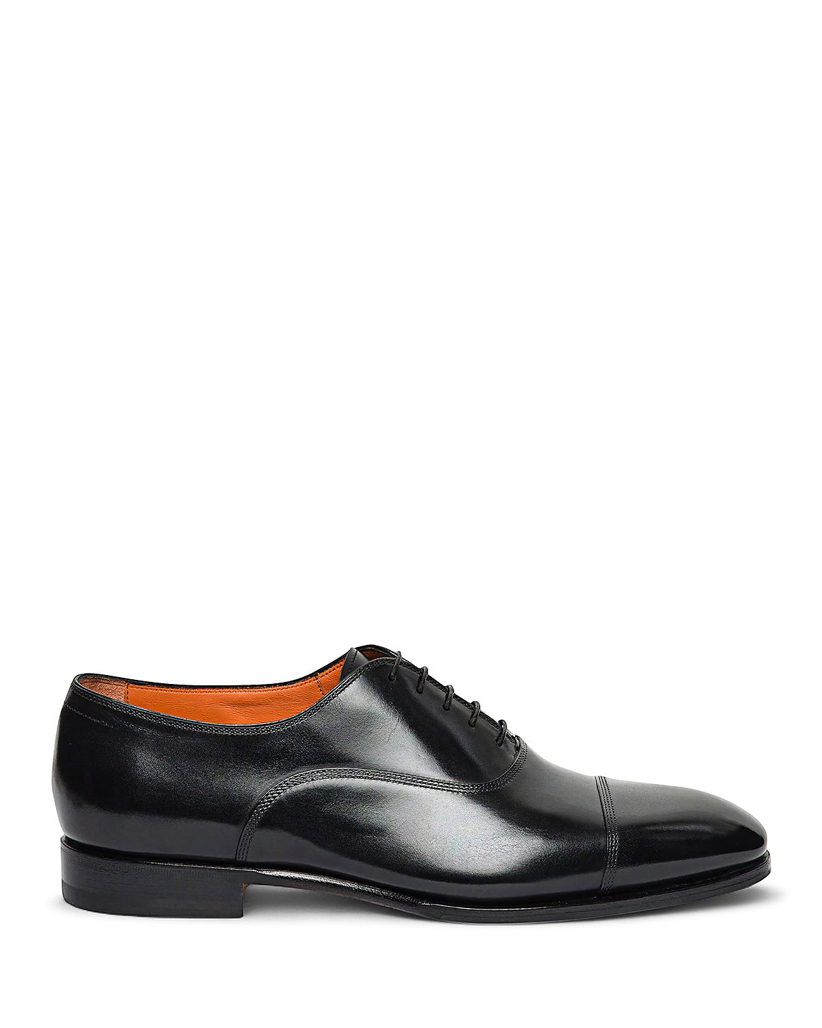 Santoni Men's Leather Cap Toe Oxford Dress Shoes