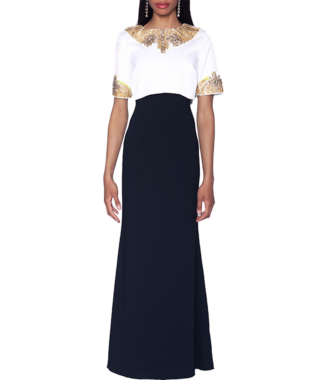 Shani Beaded Popover Gown