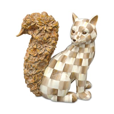 Mocha Check Fox Figure