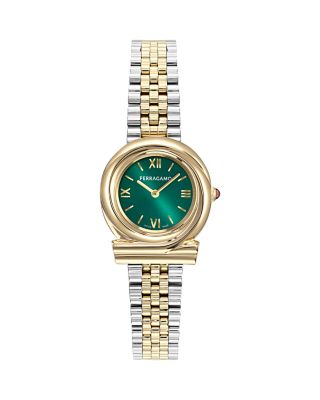 Gancini Twisted Bracelet Watch, 28mm