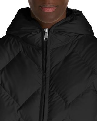 Arvouinne Hooded Triangle Quilted Short Down Jacket - thumbnail 4