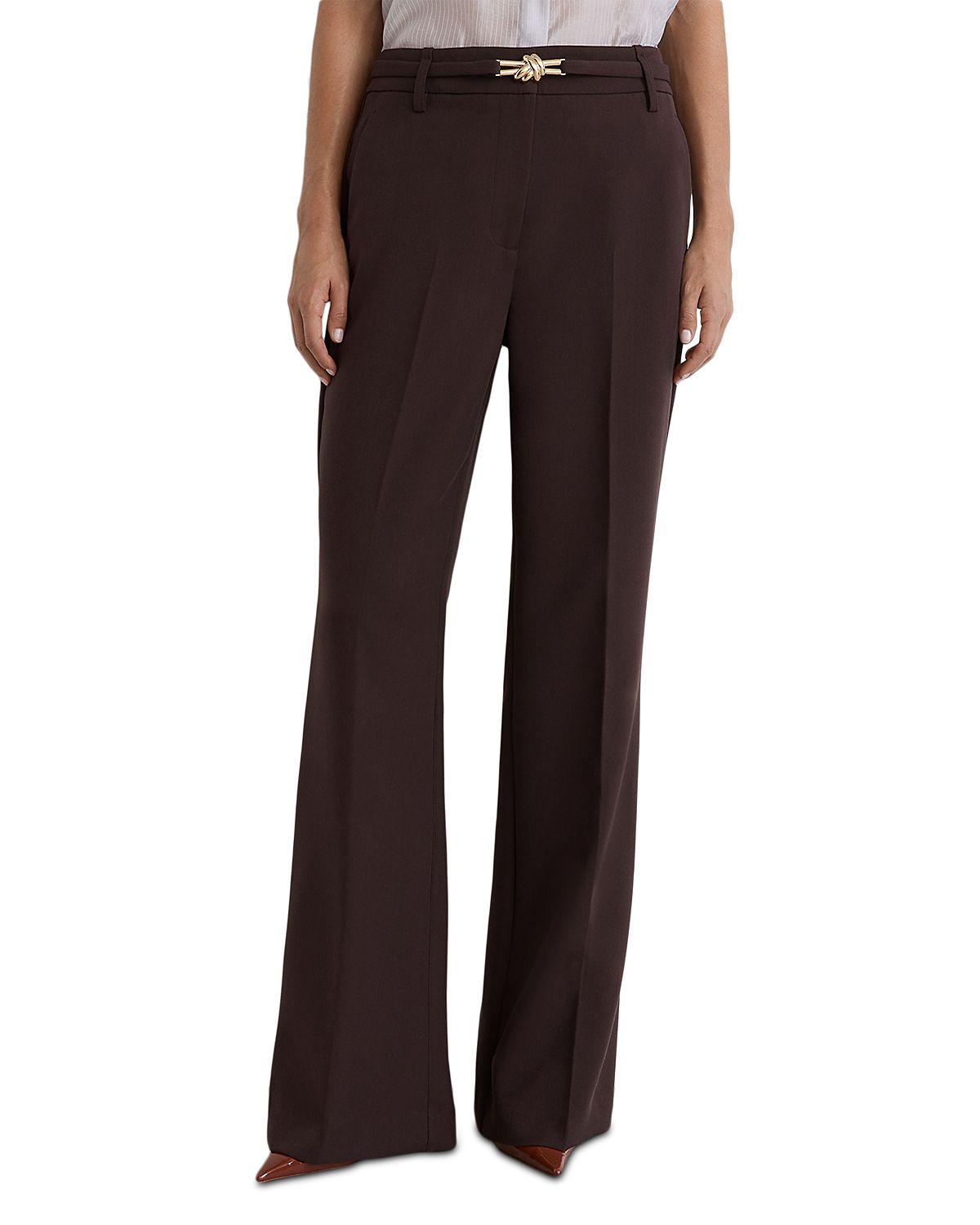 Reiss The Leona Belted Flare Pants