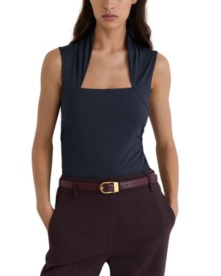Harri Square Neck Ruched Top