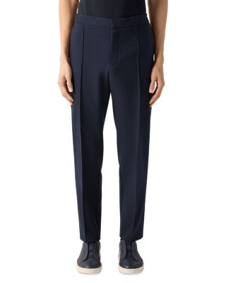 Regular Fit Pleated Wool Pants