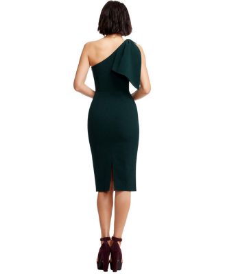 Tiffany One Shoulder Bow Midi Dress - thumbnail 10