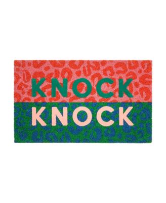  Kerala Knock Knock Coir Doormat, 18" x 30"