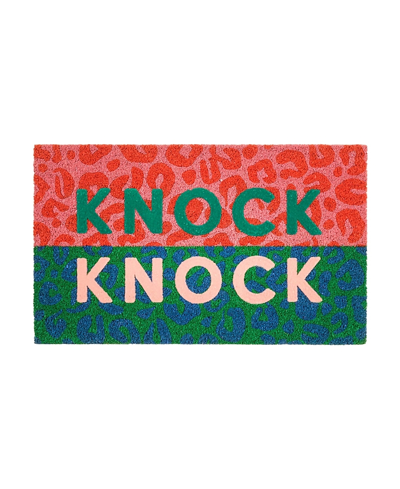 Zsa Zsa Zsu Kerala Knock Knock Coir Doormat, 18 x 30