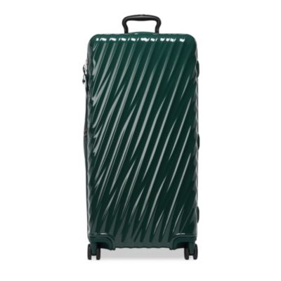 Large Trunk Checked Spinner Suitcase