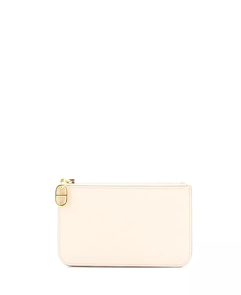 Pre-Owned HERMES Zipengo Chaine d'Ancre Zip Card Holder Leather